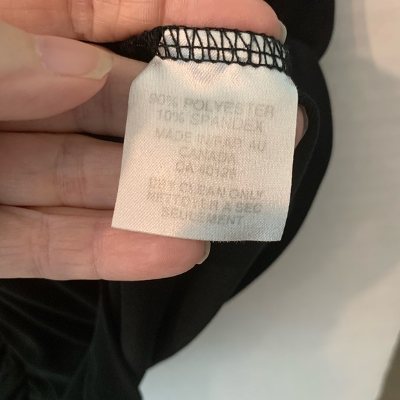 Zokai Stretchy Rouched Black Tank Top size Large - Picture 6 of 7